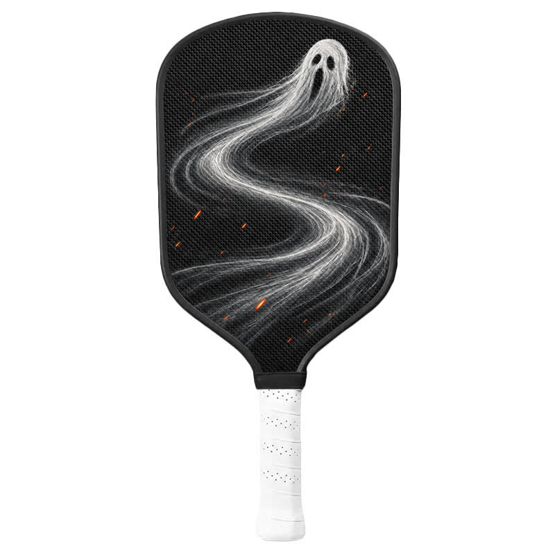 Dinkado 16mm Carbon Fiber Pickleball Paddle – Lightweight Control Paddle, Halloween Ghost Design - Traditional Round - Carbon Fiber Face - Single Paddle - image 10