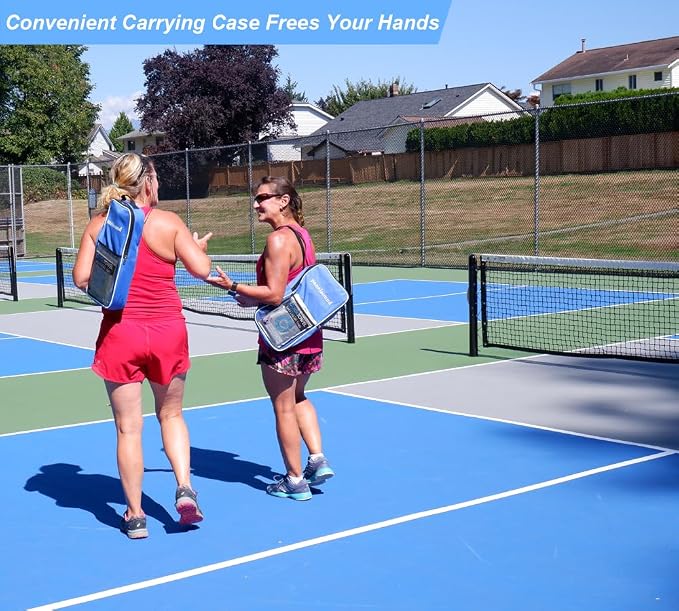 Dinkado Pickleball Paddles Set of 2 or 4, USAPA Approved Fiberglass Pickleball Racket Set with 4 Outdoor Pickleballs and 1 Carrying Case