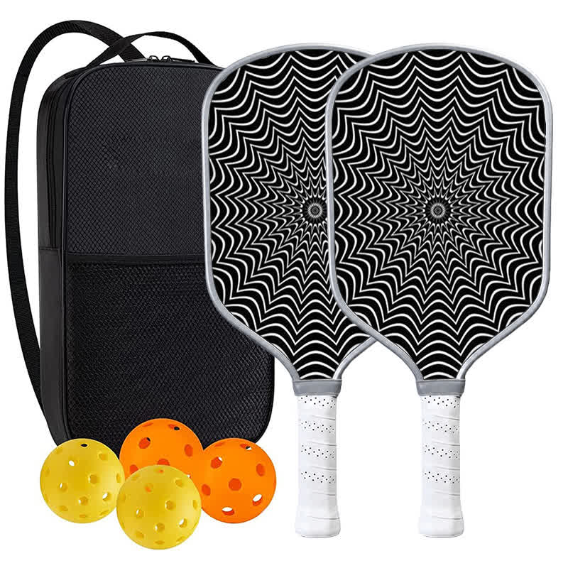 DINKADO Phantom Web™ Carbon Pickleball Paddle - Traditional Round - Carbon Fiber Face - 2-Paddle Set - image 7