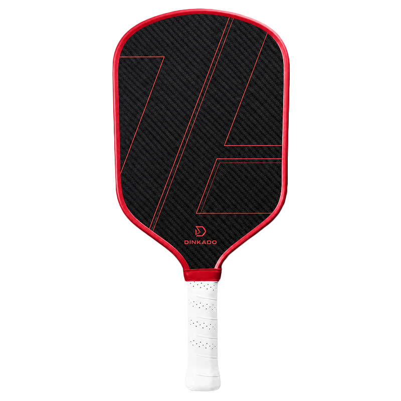 Dinkado Pro Series 16mm Carbon Fiber Pickleball Paddle – Premium T700 Surface with Control & Spin - Red - Round Carbon Fiber - Single Paddle - image 26