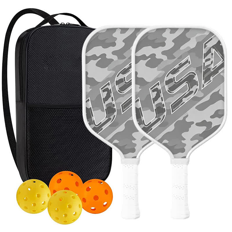Dinkado USA Pickleball Approved Carbon Fiber Paddle – 16mm Tactical Style Paddle for Power & Control - Elongated - Carbon Fiber Face - 2-Paddle Set - image 9