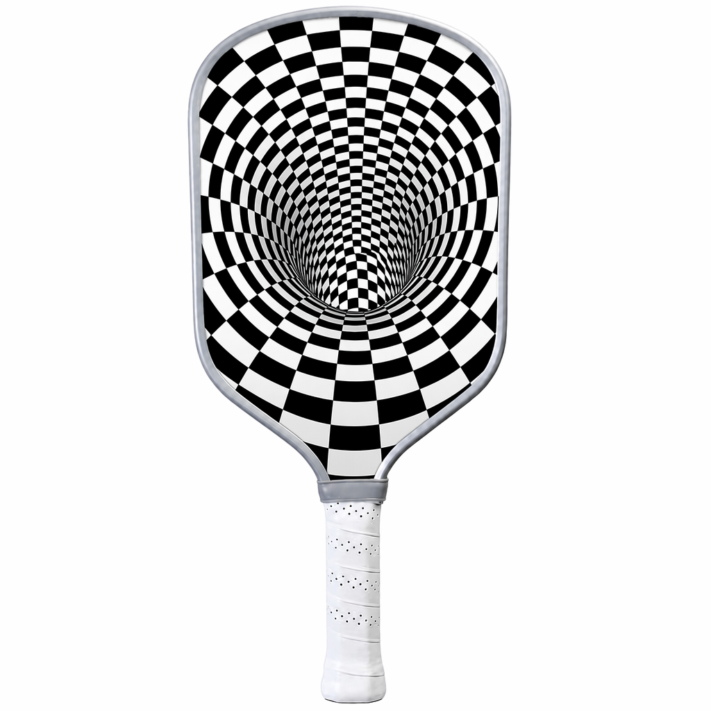 DINKADO Hypno Vortex™ Carbon Pickleball Paddle - Rounded - Grey - 16MM CARBON - image 2