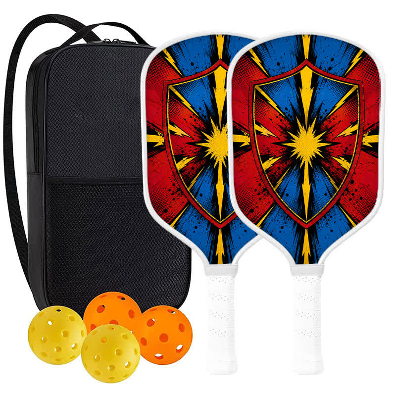 Dinkado 16mm T700 Carbon Fiber "Impact Shield" Pickleball Paddle – USA Pickleball Approved - Traditional Round - Carbon Fiber Face - 2-Paddle Set - image 10