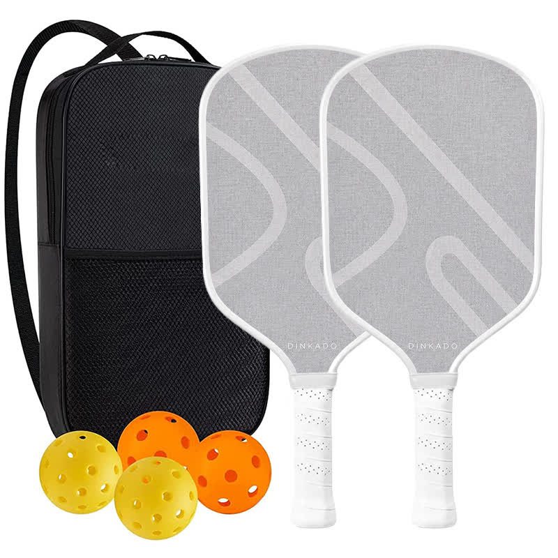 Dinkado Motion Line 16mm Pickleball Paddle – Minimalist Control & Spin Design - Traditional Round - Carbon Fiber Face - 2-Paddle Set - image 11