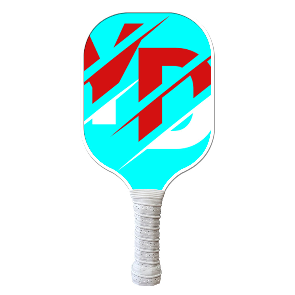 Bold Purple Letter Pickleball Paddle Set – Fiberglass Paddle + 2 Balls - Red Letter - [Single Shot] + 2 Balls - image 2
