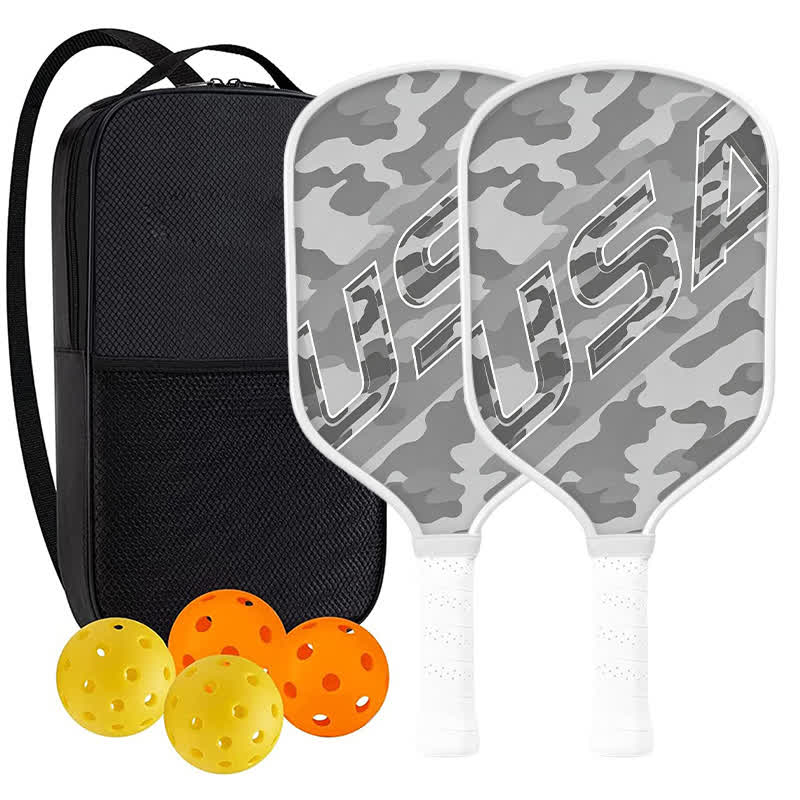 Dinkado USA Pickleball Approved Carbon Fiber Paddle – 16mm Tactical Style Paddle for Power & Control - Traditional Round - Carbon Fiber Face - 2-Paddle Set - image 10