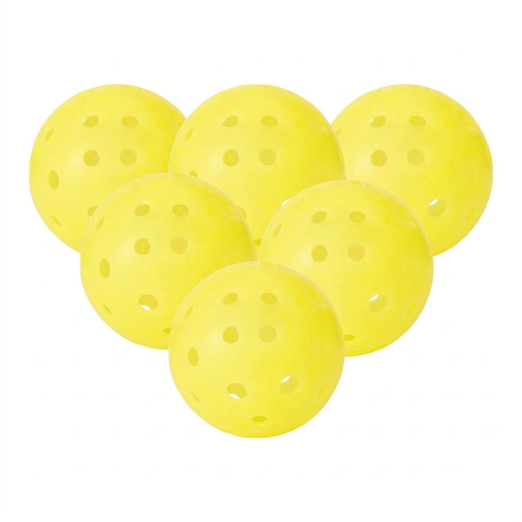 Indoor & Outdoor Pickleball Balls – Tournament Quality Tpe Balls For Training & Competition - Yellow - 6-pack - image 4