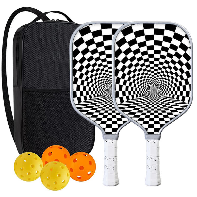 DINKADO Checkpoint Tunnel™ Carbon Pickleball Paddle - Elongated - Carbon Fiber Face - 2-Paddle Set - image 7