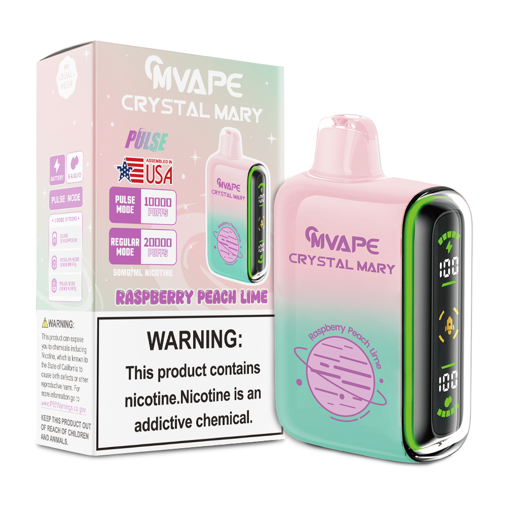 Raspberry Peach Lime Crystal Mary Pulse