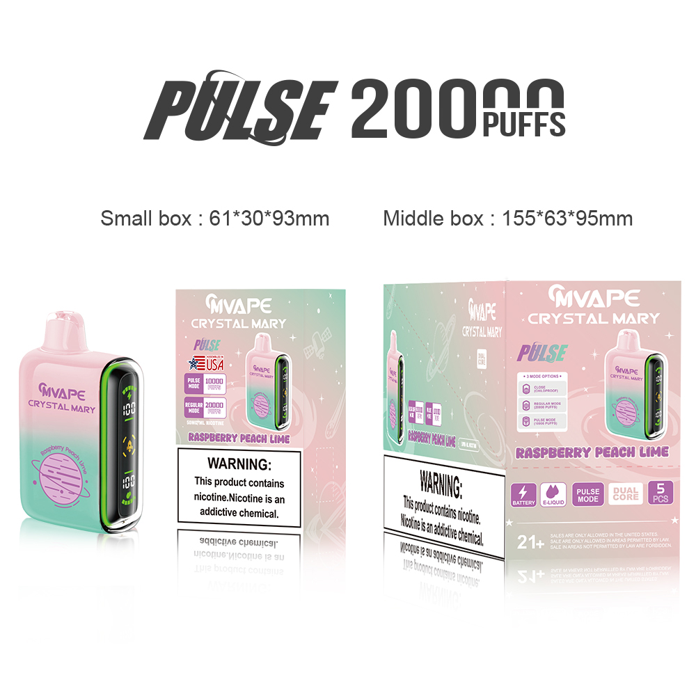 Raspberry Peach Lime Crystal Mary Pulse