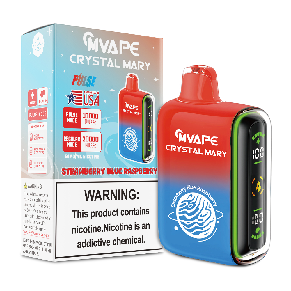 Strawberry Blue Raspberry Crystal Mary Pulse