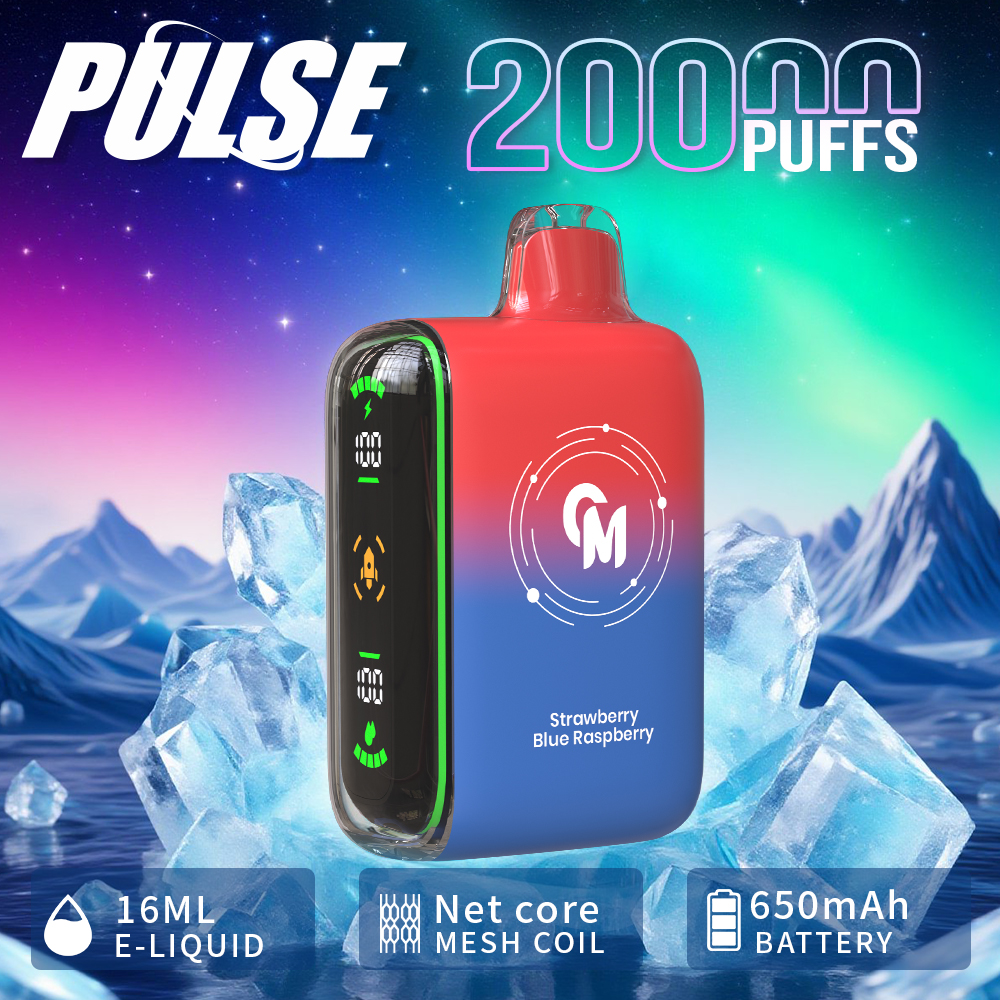 Strawberry Blue Raspberry Crystal Mary Pulse