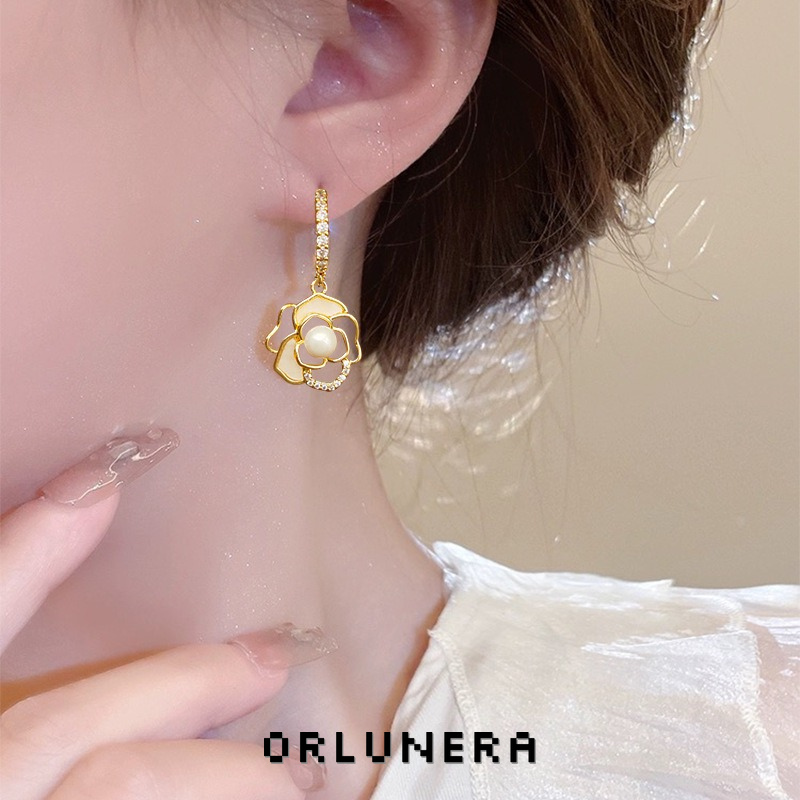 Celeste Camellia Clip-On Earrings product image