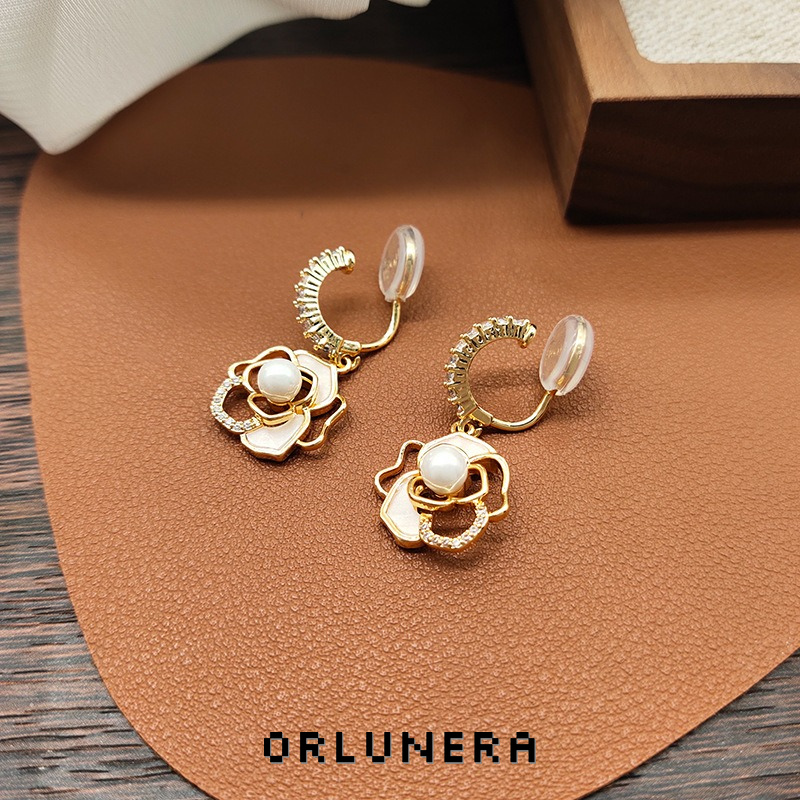 Celeste Camellia Clip-On Earrings product image