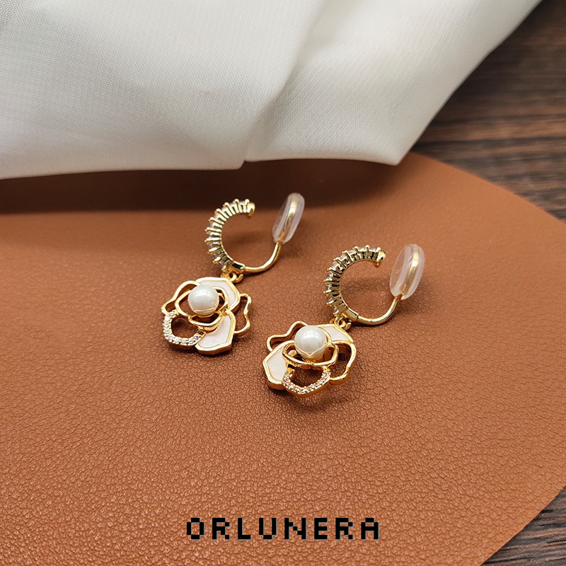 Celeste Camellia Clip-On Earrings product image