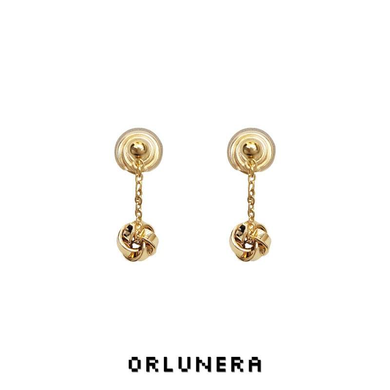 Élan Knot Clip-On Drop Earrings product image