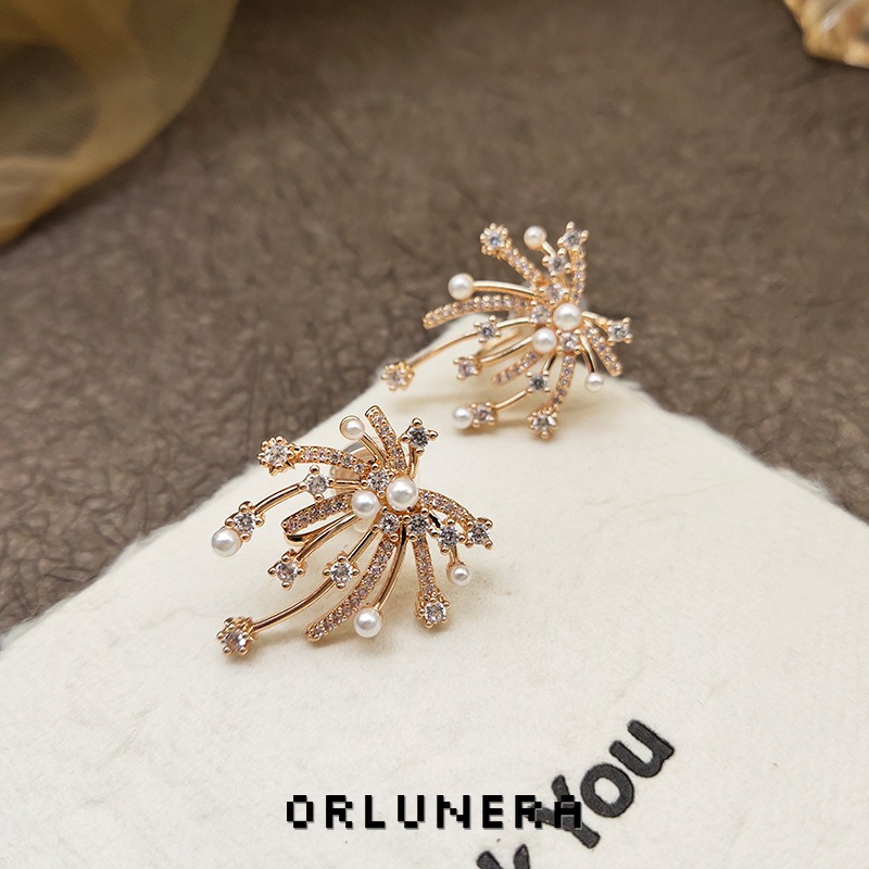 Vesper Pearl Crystal Starburst Stud Earrings product image