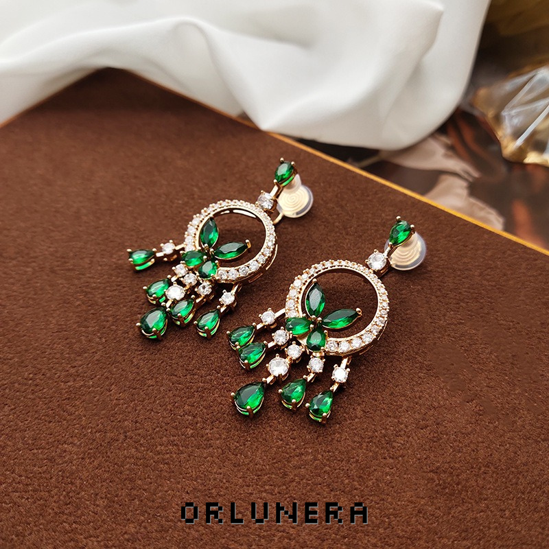 Aurelia Butterfly Tassel Clip-On Drop Earrings product image