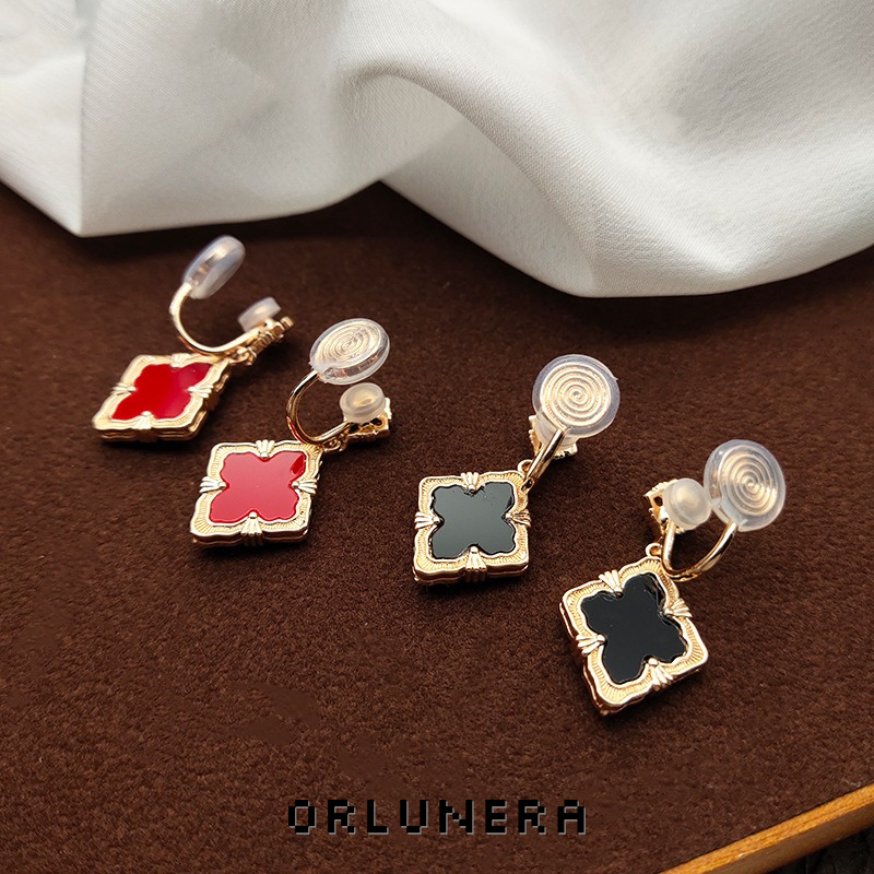 Aurelia Diamond-Shaped Clip-On Earrings product image