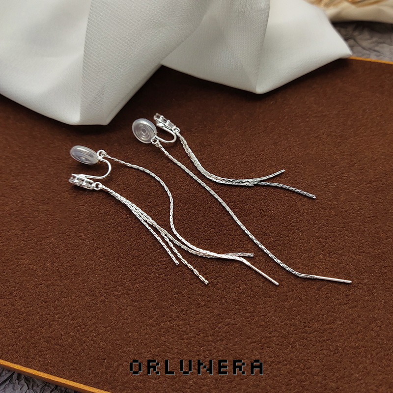 Amara Tassel Clip-On Drop Earrings product image