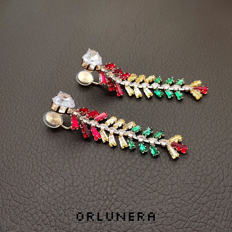 Lumière Wheat Ear Tassel Clip-On Drop Earrings product image