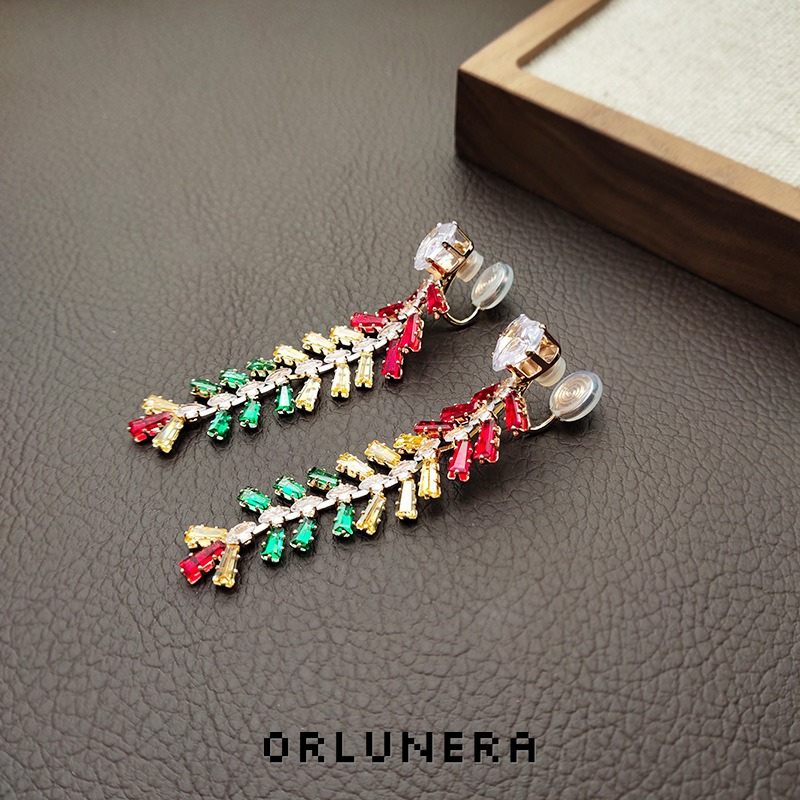 Lumière Wheat Ear Tassel Clip-On Drop Earrings product image