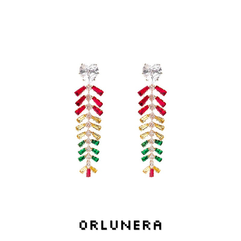 Lumière Wheat Ear Tassel Clip-On Drop Earrings product image