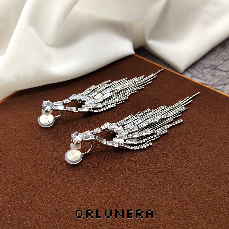 Noelle Tassel Clip-On Drop Earrings product image