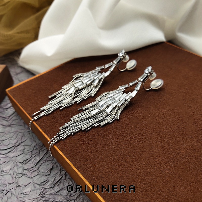 Noelle Tassel Clip-On Drop Earrings product image