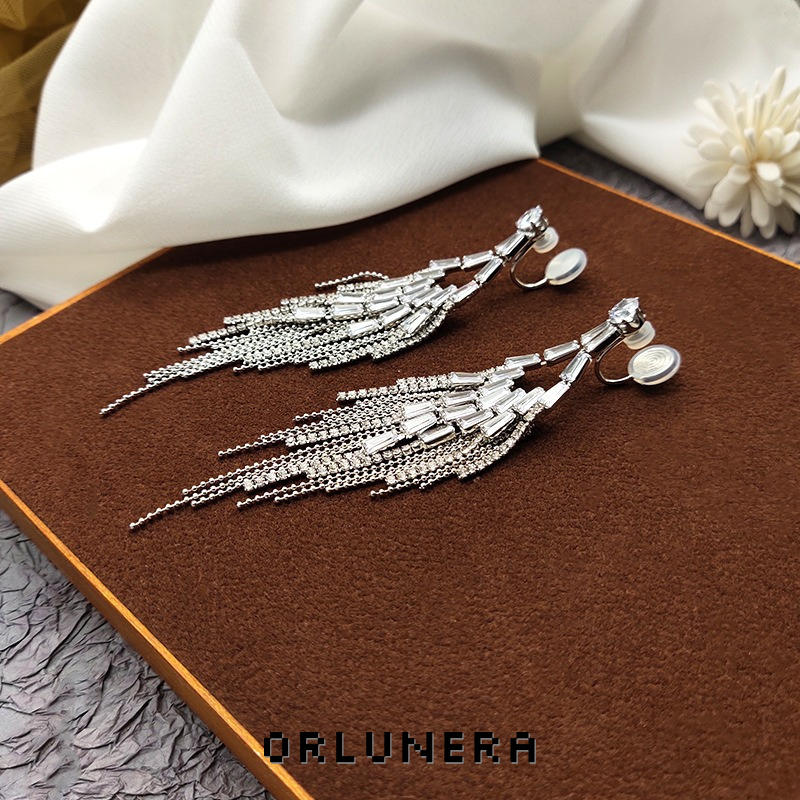 Noelle Tassel Clip-On Drop Earrings product image