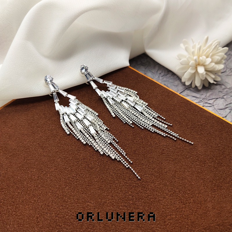 Noelle Tassel Clip-On Drop Earrings product image