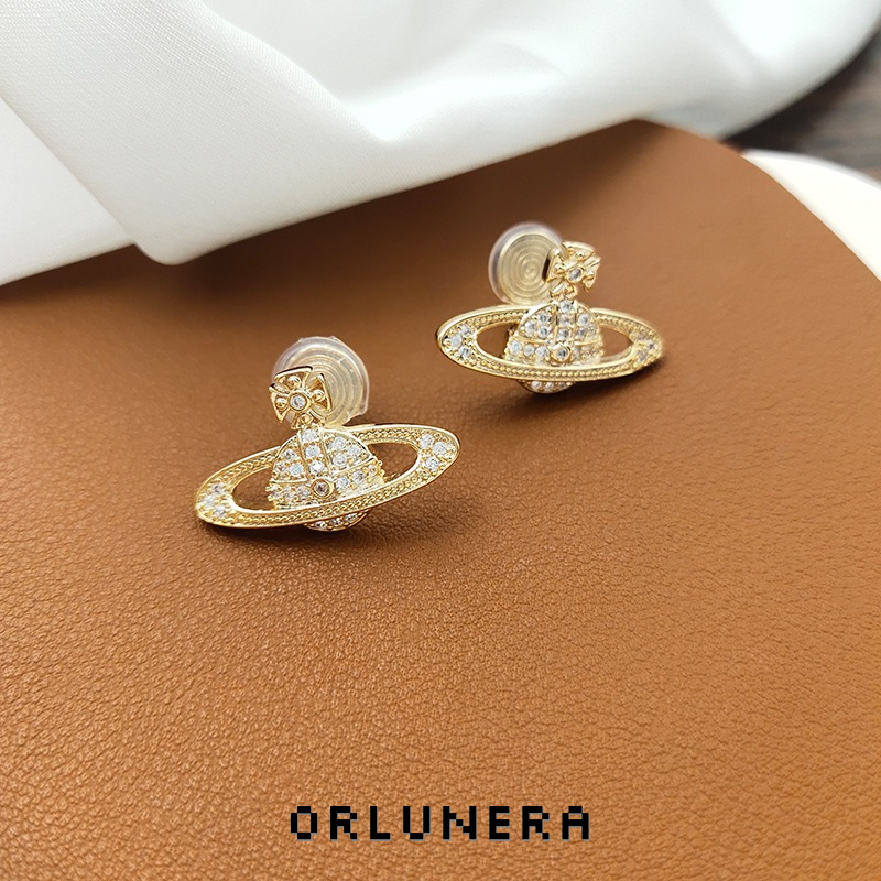 Lumière Orbit Pavé Crystal Celestial Clip-On Earrings product image