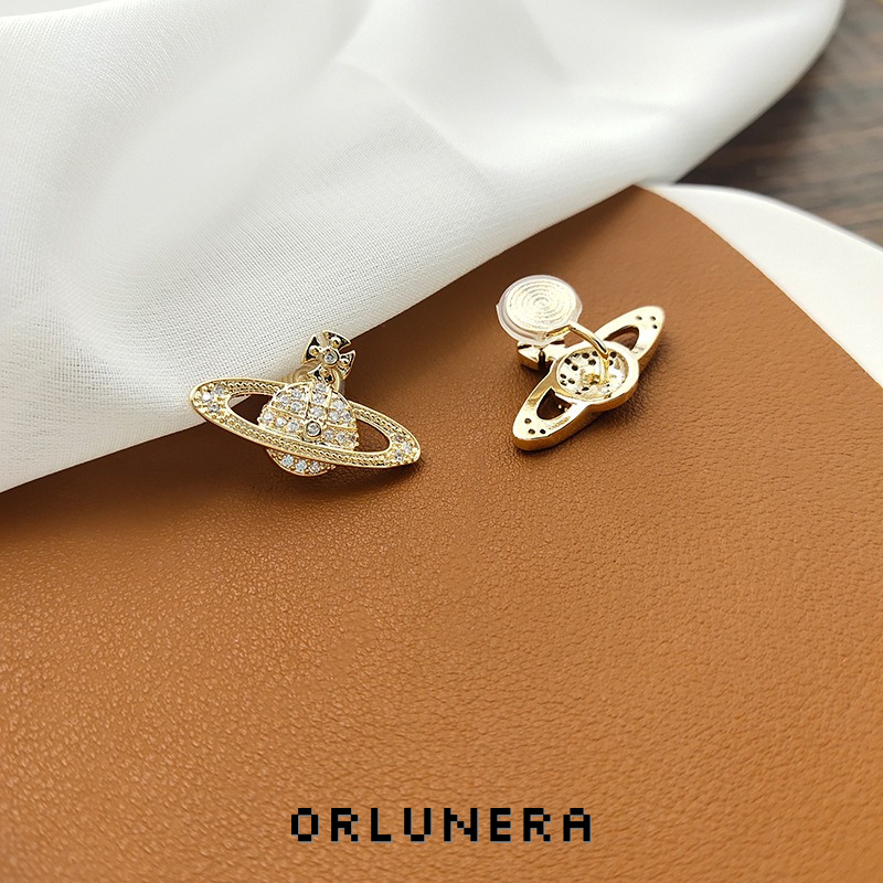 Lumière Orbit Pavé Crystal Celestial Clip-On Earrings product image