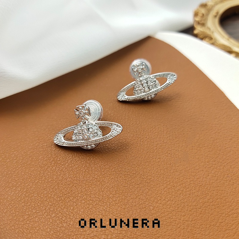 Lumière Orbit Pavé Crystal Celestial Clip-On Earrings product image
