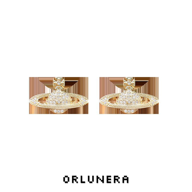 Lumière Orbit Pavé Crystal Celestial Clip-On Earrings product image