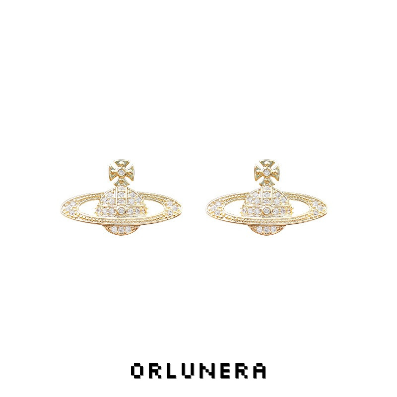 Lumière Orbit Pavé Crystal Celestial Clip-On Earrings product image