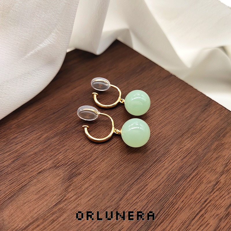Vesper Jade-Inspired Clip-On Earrings product image