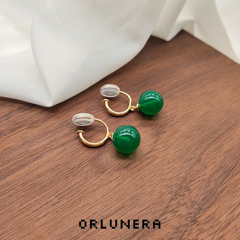 Vesper Jade-Inspired Clip-On Earrings product image