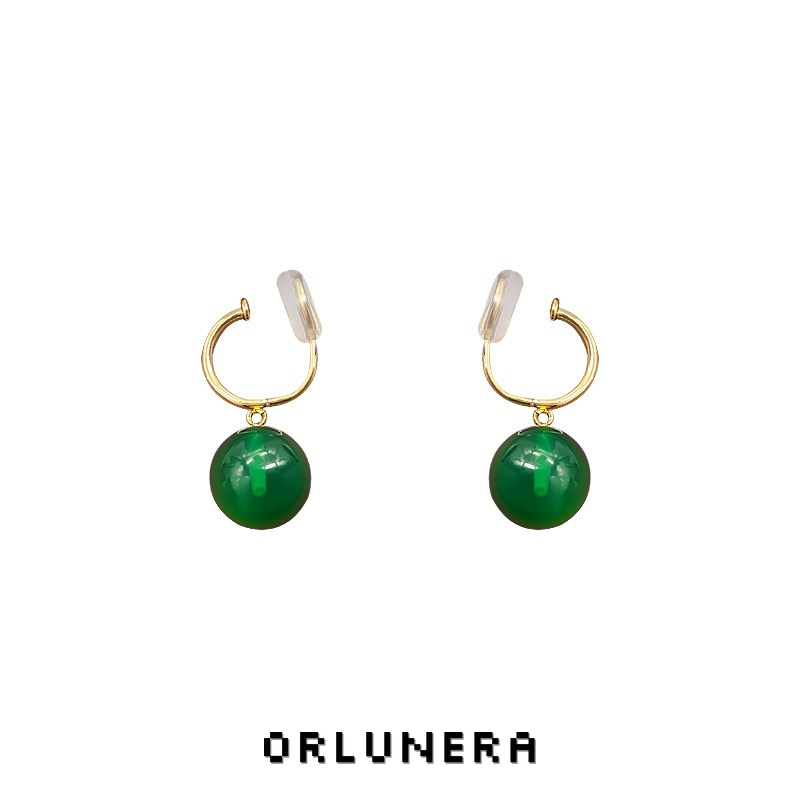 Vesper Jade-Inspired Clip-On Earrings product image