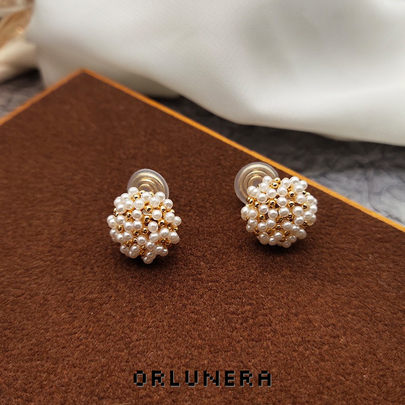 Aurelia Pearl Geometric Clip-On Earrings product image