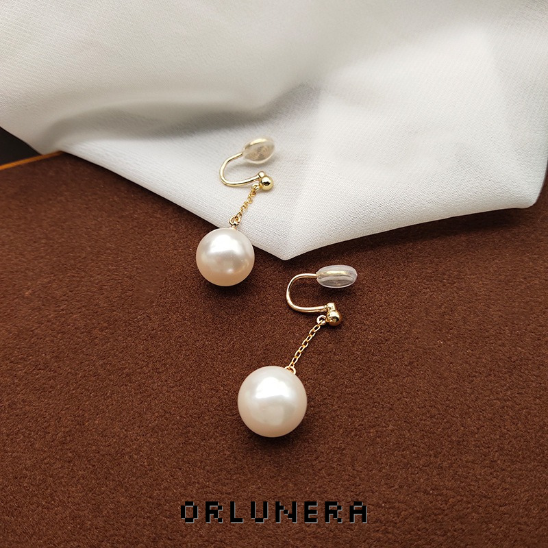 Noelle Pearl Clip-On Drop Earrings product image