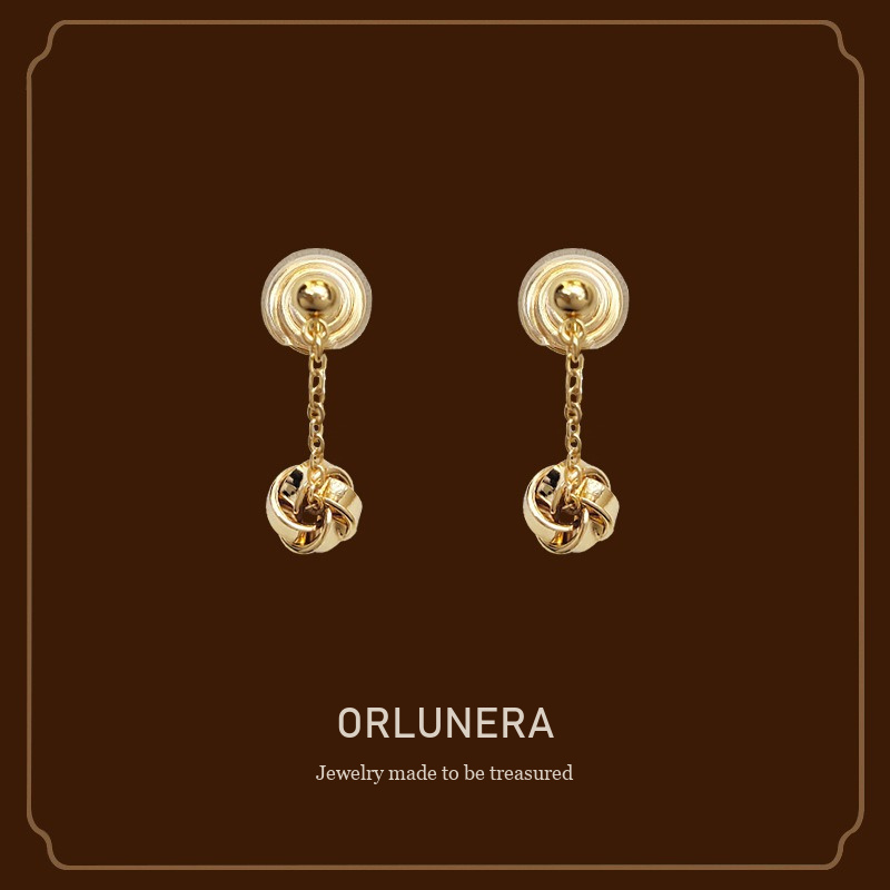 Élan Knot Clip-On Drop Earrings Orlunera cover