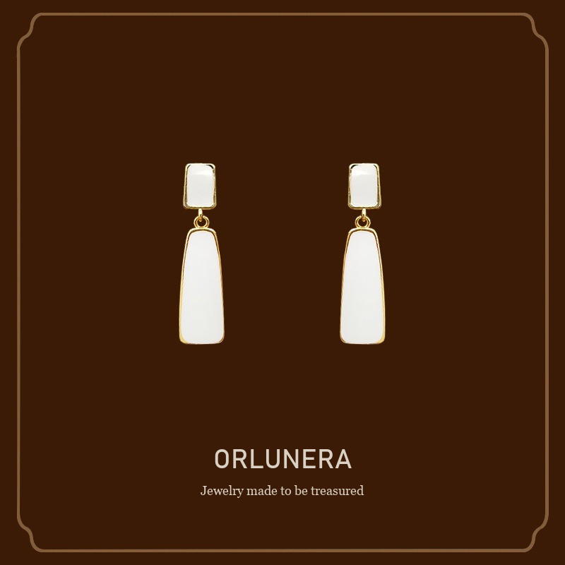 Élan Geometric Clip-On Drop Earrings Orlunera cover