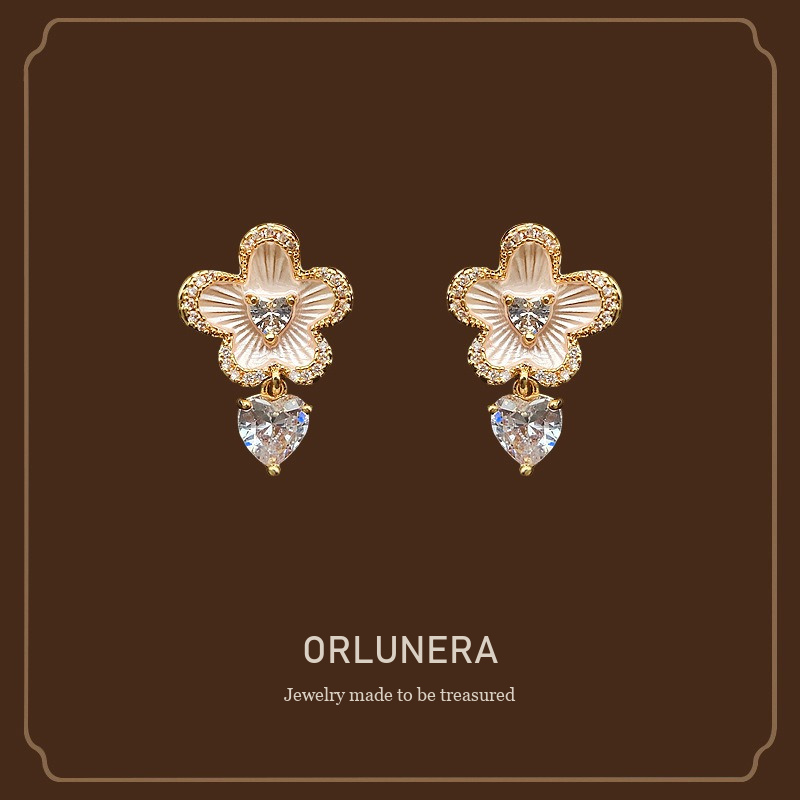 Vesper Floral Clip-On Earrings Orlunera cover