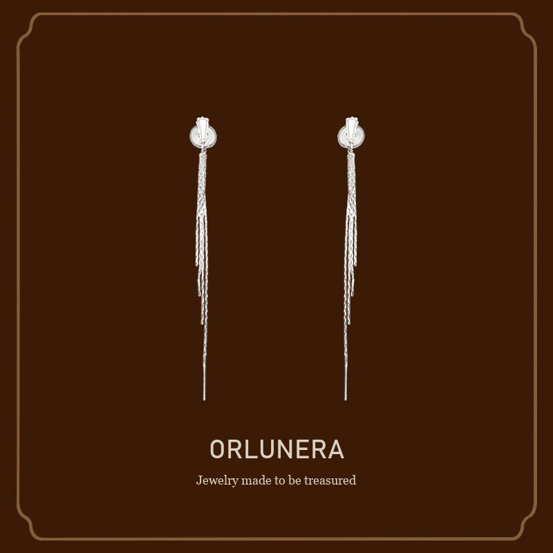 Amara Tassel Clip-On Drop Earrings Orlunera cover