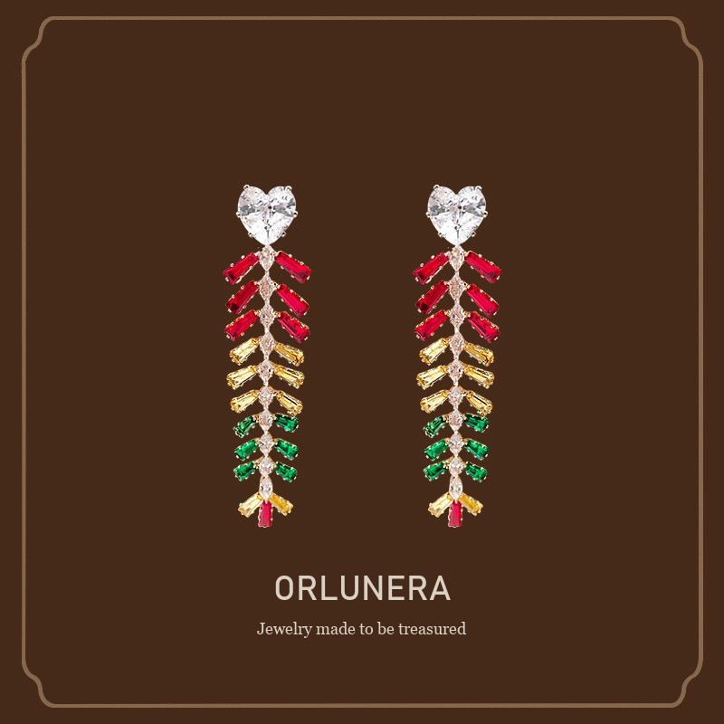 Lumière Wheat Ear Tassel Clip-On Drop Earrings Orlunera cover