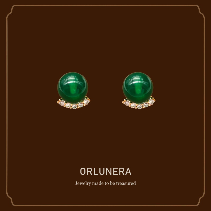 Vesper Agate-Inspired Crystal Clip-On Earrings Orlunera cover