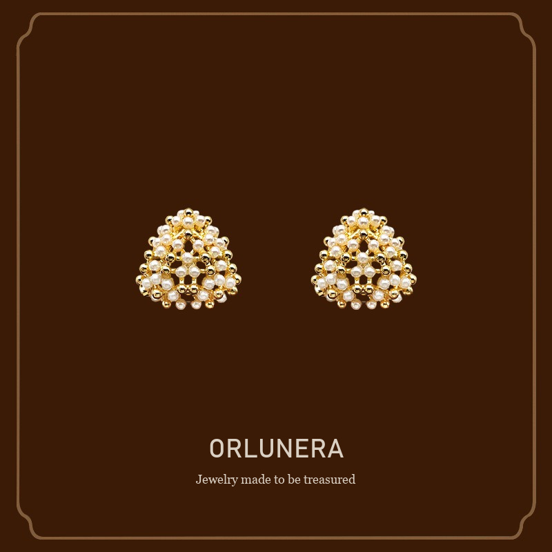 Aurelia Pearl Geometric Clip-On Earrings Orlunera cover