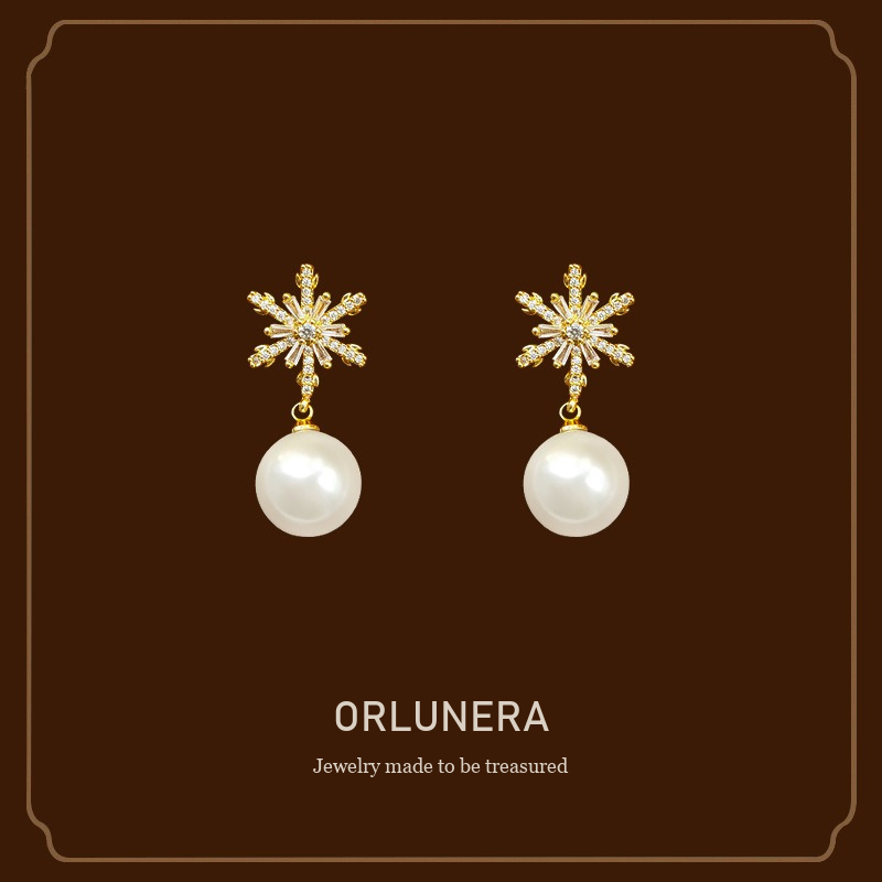 Lumière Pearl Star Clip-On Earrings Orlunera cover