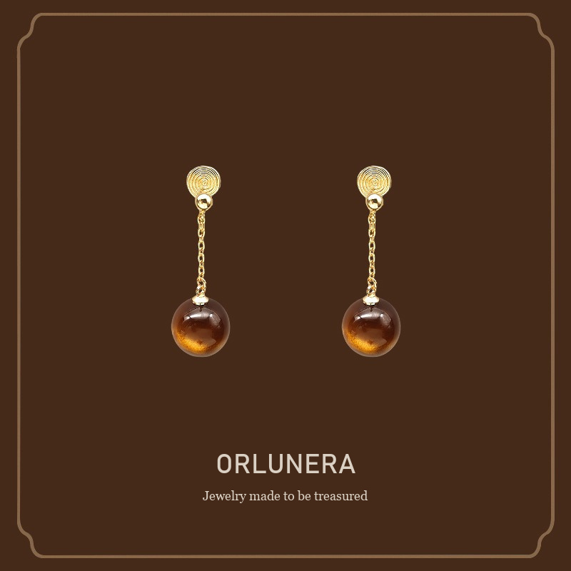 Noelle Pearl Clip-On Drop Earrings Orlunera cover